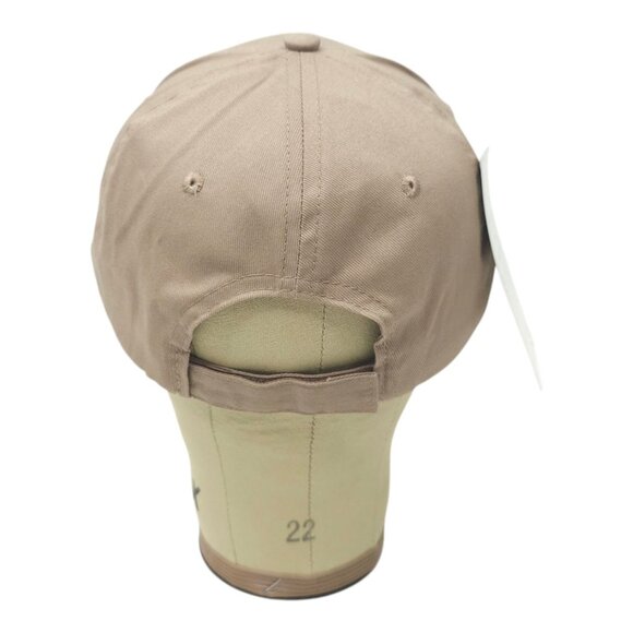 Charleys Philly Steaks Embroidered Logo Strapback Cap Trucker Baseball Khaki Hat - Picture 4 of 13